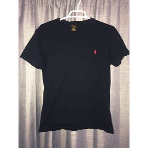 Polo Ralph Lauren Custom Fit Black Tee Shirt
